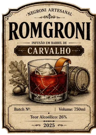 Rótulo do Romgroni Carvalho